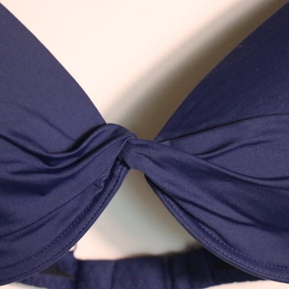 Land's End Two piece bikini set Bra 13, 36DDD/38; Bottom Size 8, blue purple - Picture 2 of 12